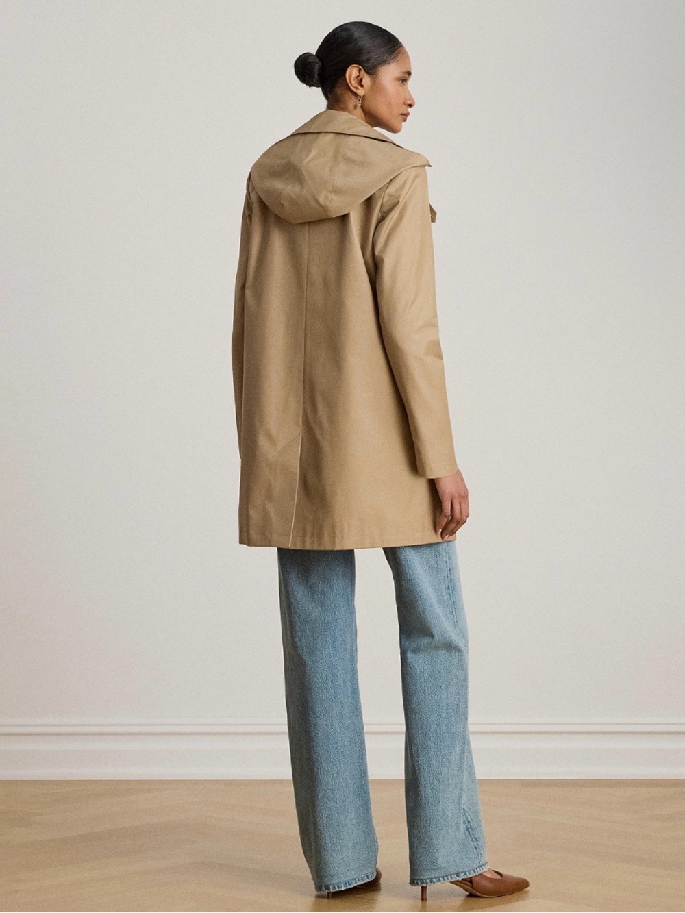 Ralph Lauren Beige Hooded Trench Coat NWT - Picture 3 of 4